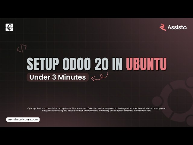Setup Odoo 20 in Ubuntu Under 3 Minutes | Easy Odoo Environment Setup | Odoo20 Development Tutorials