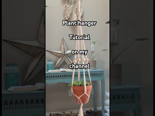 Beginners plant hanger tutorial #macramemakers #macrameknots #easymacrame #macrame #macrametutorial