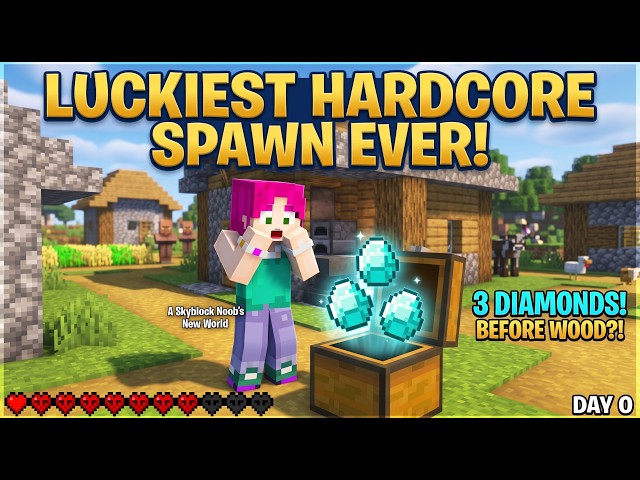 How to get Diamonds before Wood in Minecraft Hardcore