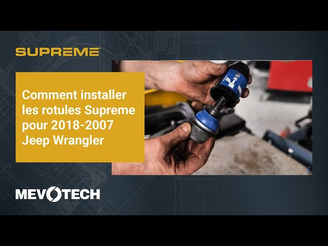 How to Install Supreme Ball Joints for 2018- 2007 Jeep Wrangler-FR