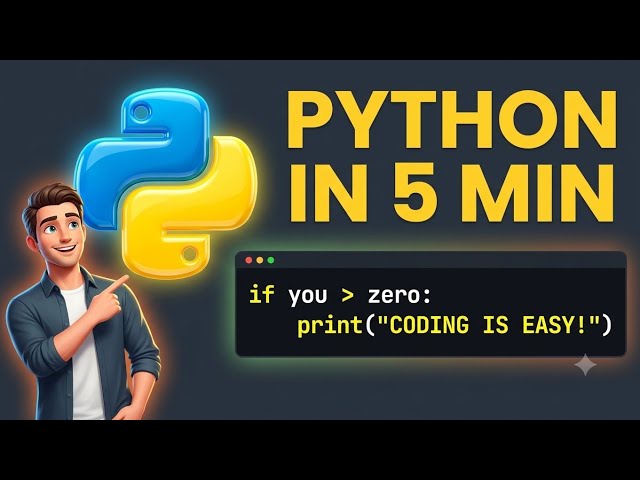 Python for Beginners in 5 Minutes (Zero Experience Needed!)