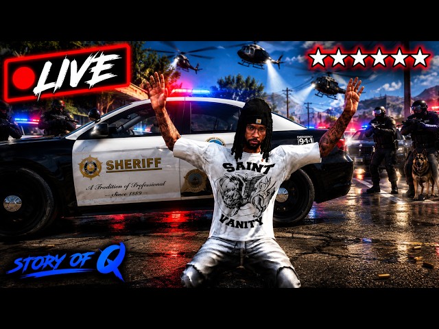 I Survived 6 Stars in GTA 5 (Most Wanted) | GTA 5 Mods LIVE
