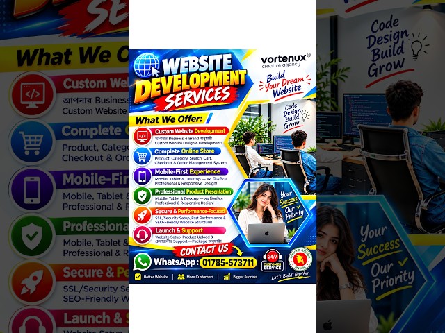 Professional Website Design & Development 🌐 | VortenyX Creative™