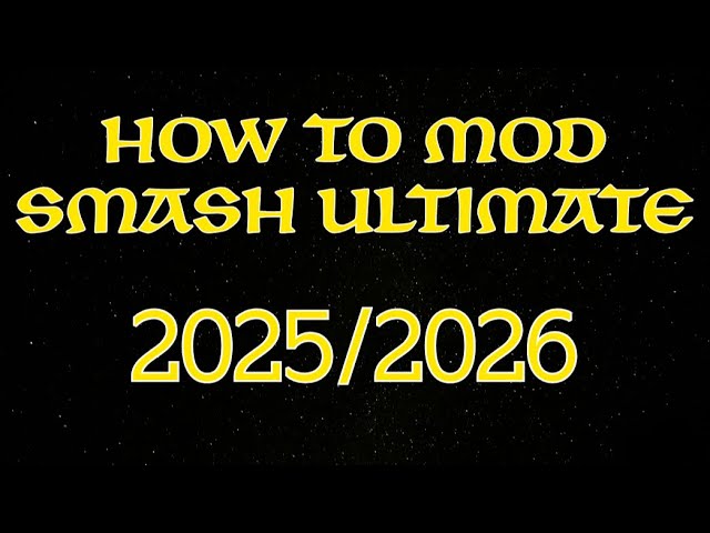 Smash Ultimate Modding Tutorial 2025/2026 (EASY) (custom movesets)