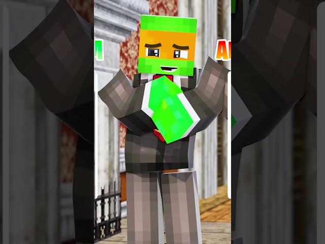 ANGRY + CALM TREND 😈 JJ & Mikey - MAIZEN Minecraft #angrycalm #minecraft #shorts #poppyplaytime