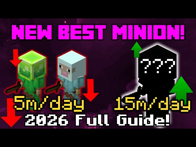 The NEW BEST Minion Setup! | Hypixel Skyblock