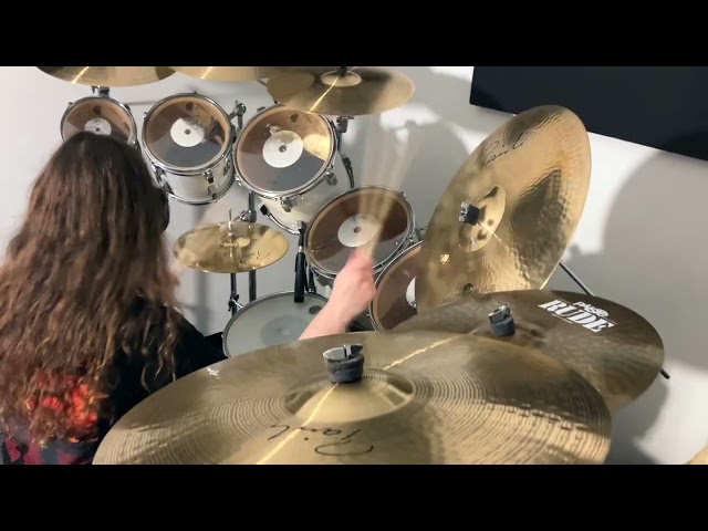 CODE "Boomer" Nicko McBrain drum heads DEMO on vintage Sonor Phonic Plus