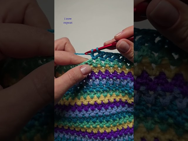 V Stitch Cluster 1 Row Repeat Lace Crochet Pattern | Crochet Blanket #crochettutorial #easycrochet
