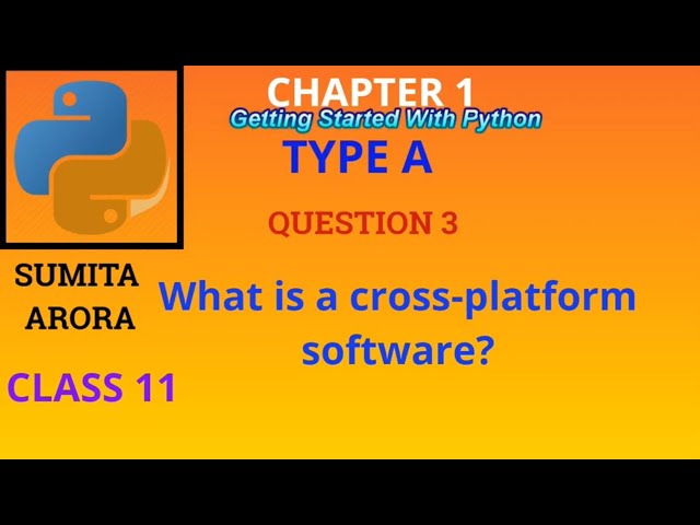 What is a cross-platform software?