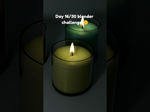 glass candle tutorial out # #blendertutorial #blendergameengine #blender #b3d #cgi #3d #3danimation
