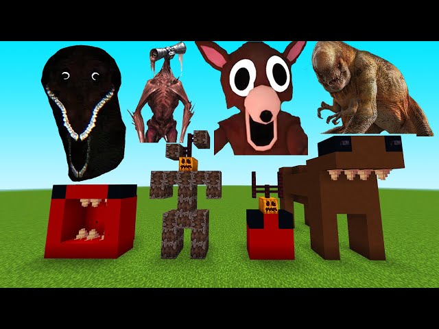 Never Spawn Distortus Rex Sirenhead Godzilla Bloodbath 99 Nights in The Forest in Minecraft pe
