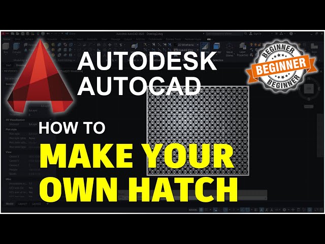 AutoCAD How To Make Your Own Hatch Tutorial