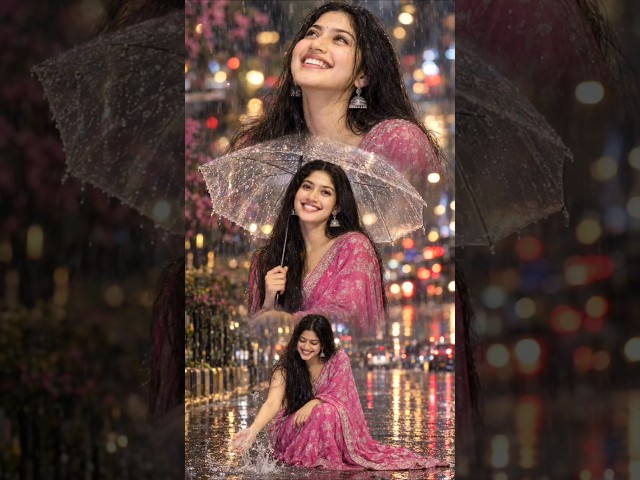 ❤️Trending monsoon style photo editing। New rain effect photo editing chatgpt photo editing #shorts