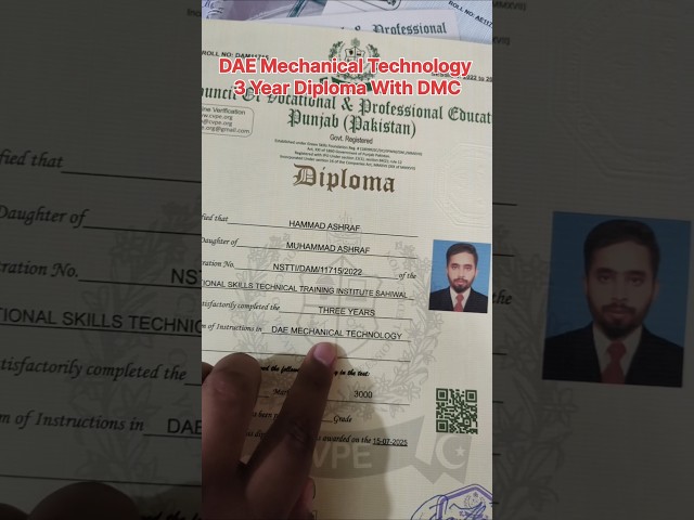 What is DAE Mechanical? | Scope, Salary, Career & Course Duration in Pakistan