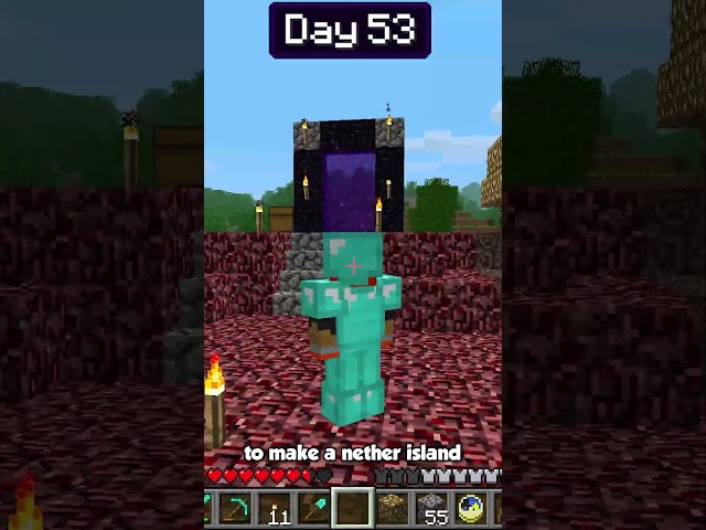 100 Days of Alpha Minecraft in 58 seconds #shorts