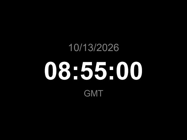 🔴 LIVE | Clock - GMT (Current time)