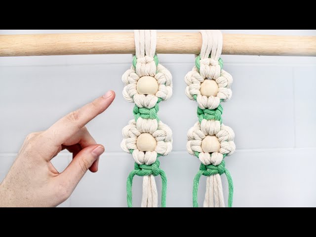 DIY Macrame Flower with Beads!