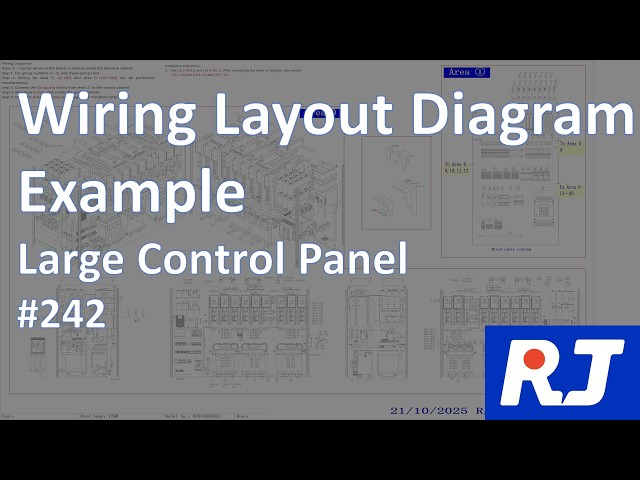 Wiring Layout Diagram Example | CUSTOM-BUILT Large Industrial Control Panel (242)