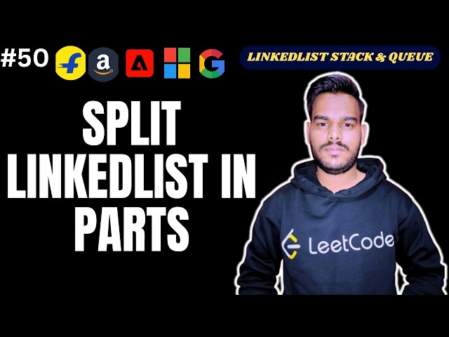 Split Linked List Into Parts in Java | Optimized Solution | LeetCode 725 | Mahesh DSA Sheet
