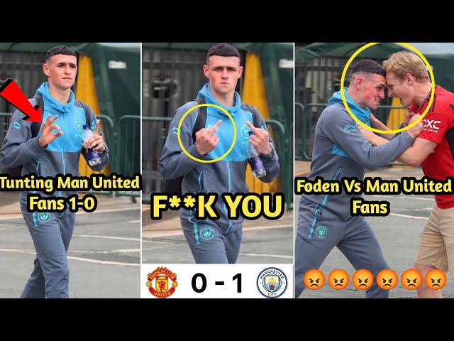 Crazy Things Foden Did To Manchester United Fans While Leaving Old Trafford After Man City Won 1-0