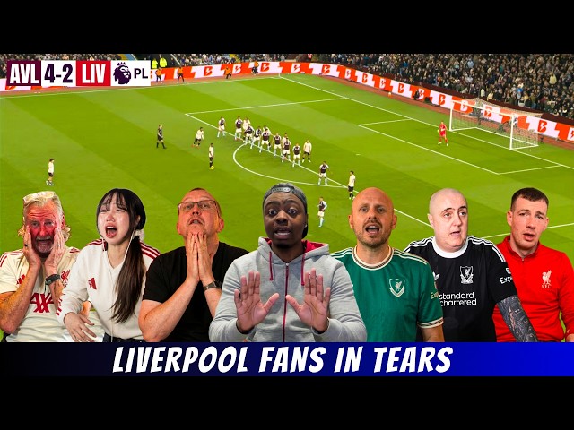 Liverpool Fans in Absolute Meltdown 😭 Aston villa 4-2 Liverpool