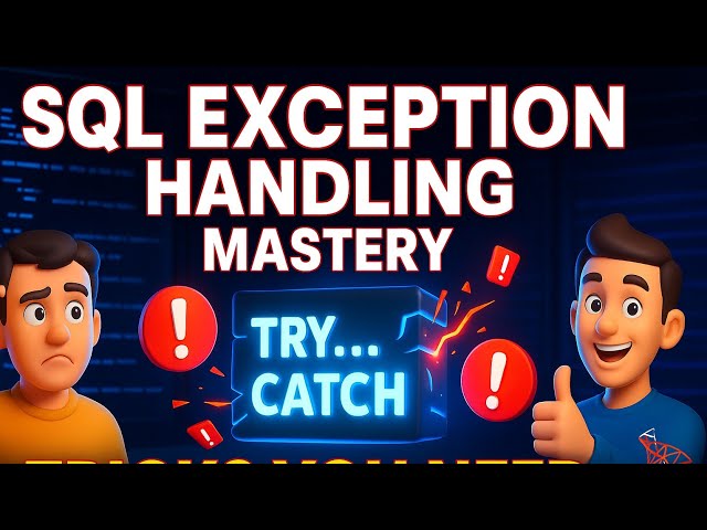 SQL Server Exception Handling Tutorial | Fix Errors Fast with TRY CATCH! @JangiTech #errorhandling