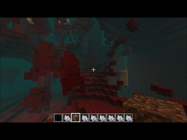 Exploring minecraft 1.16 nether update with help from command blocks, with nether music