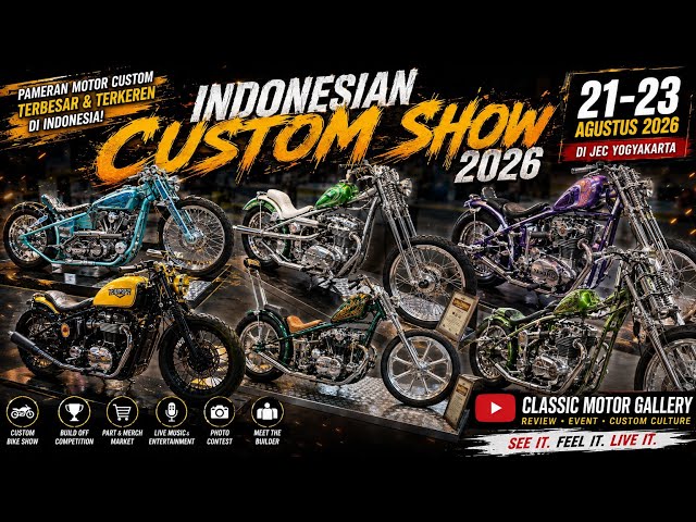CUSTOM MOTORCYCLE BUILD - INDONESIAN CUSTOM SHOW 2026 YOGYAKARTA