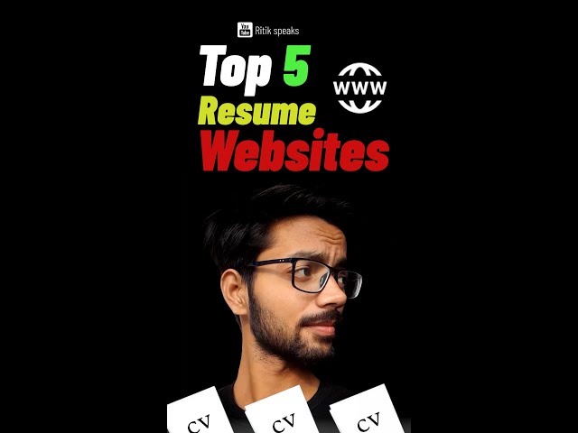 ❤️ 5 Resume Website - 100% Get a Job 🤯