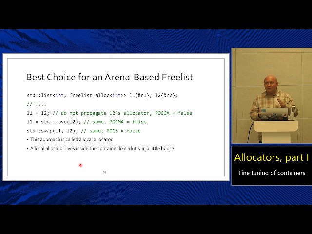 Lecture 15. Allocators I: Fine Tuning of Containers (MIPT, 2025-2026).