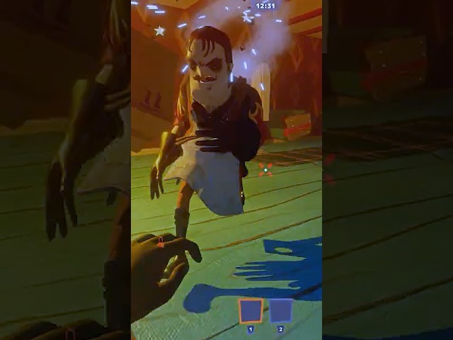 TENSED Fight with the BUTCHER Neighbor! 😱 #shorts #secretneighbor