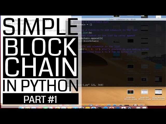 Creating Blockchain with Python #1 - Create a Chain with List