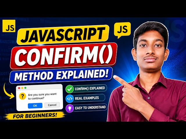 JavaScript confirm() Method Explained | confirm() in JavaScript | JavaScript in Telugu