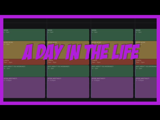 A Day In The Life of A System Administrator (calendar week)