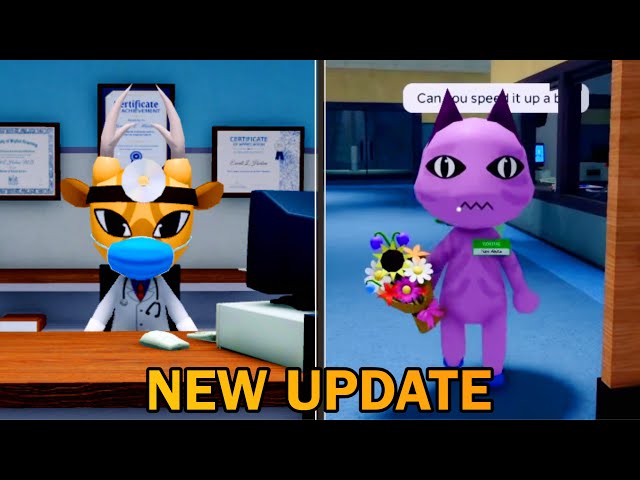 Animal Hospital (Update) - New Dr. Harlow Event, Rain Shift, interactions | Roblox