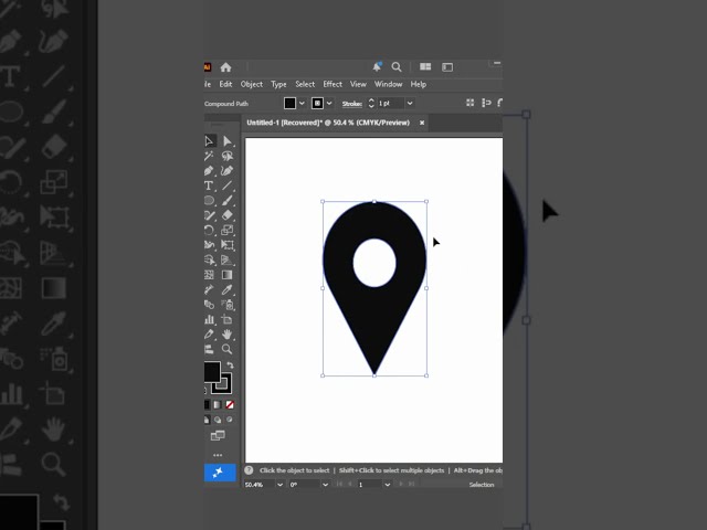 Adobe Illustrator 2026 Tips & Tricks  Create a Location Pin Icon 📍 #Illustrator #AdobeIllustrator #