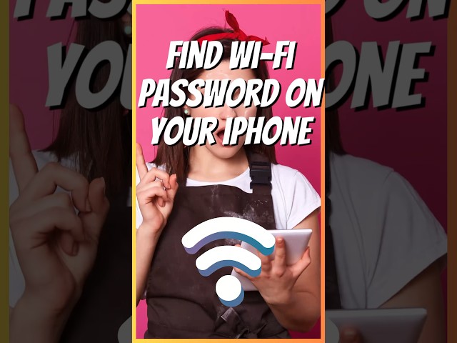 How to find WiFi password on iPhone! #shorts #iphone