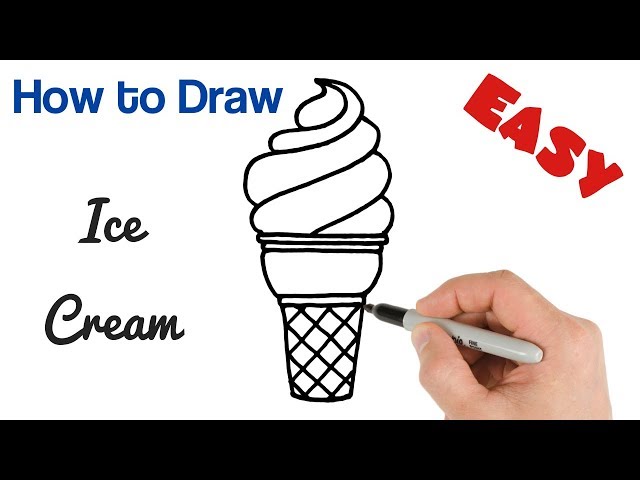 How to Draw Ice Cream Easy Drawing for Kids