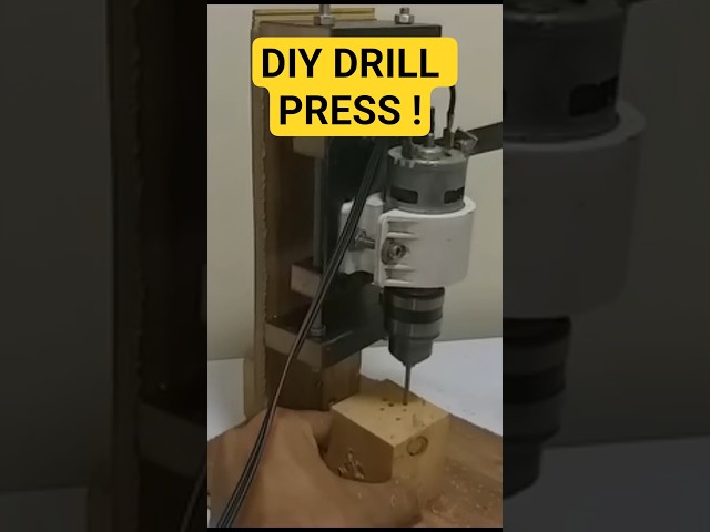 DIY Drill Press Using 775 DC Motor | How to Make a Homemade Vertical Drill Machine from Scratch #diy