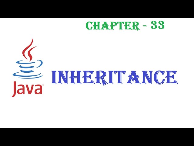 Java inheritance - Java tutorial - w3Schools - Chapter  33  English