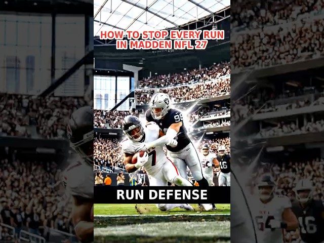 How To Stop EVERY Run in Madden 27! 🔒 (INSIDE OR OUTSIDE) #shorts