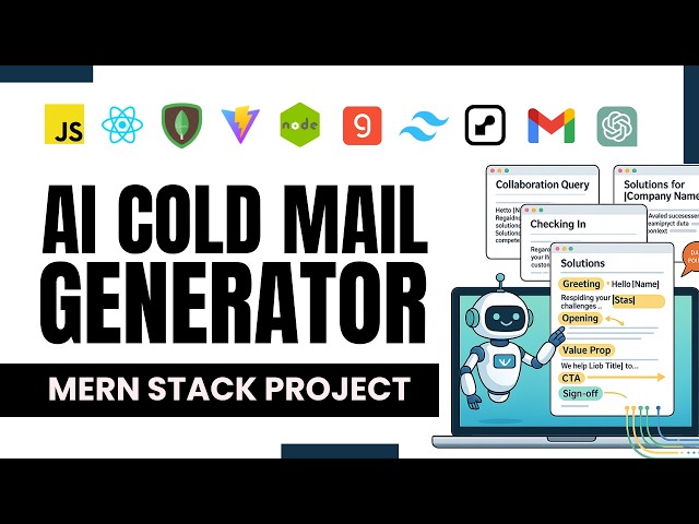 Build an A.I. Cold Email Generator using MERN Stack + Groq AI API (Full Stack Project) | With Code