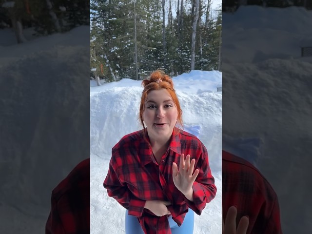 Huge snowfalls always need to be celebrated!! #explore #shorts
