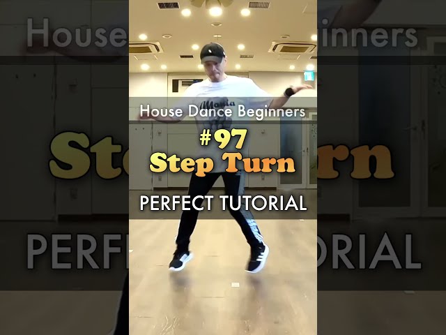 House Dance Beginner Tutorial | Easy Basic Step #97: Step Turn #shorts #easy #housemusic #move