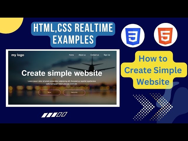 How to create website using  HTML and CSS |How to create Website using html | How to create website