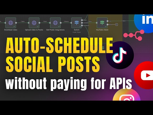 RIP Blotato & Buffer! FREE social media post scheduling API - n8n automation (TikTok, YouTube, IG)