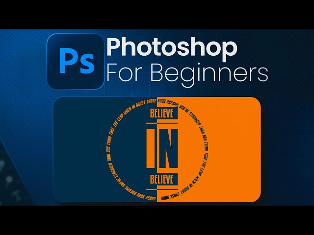 Photoshop Typography Poster Design Tutorial for Beginners