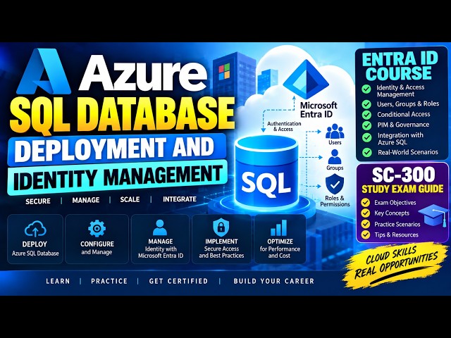 Azure SQL + Microsoft Entra ID | Identity & Access Management | SC-300 Exam Guide