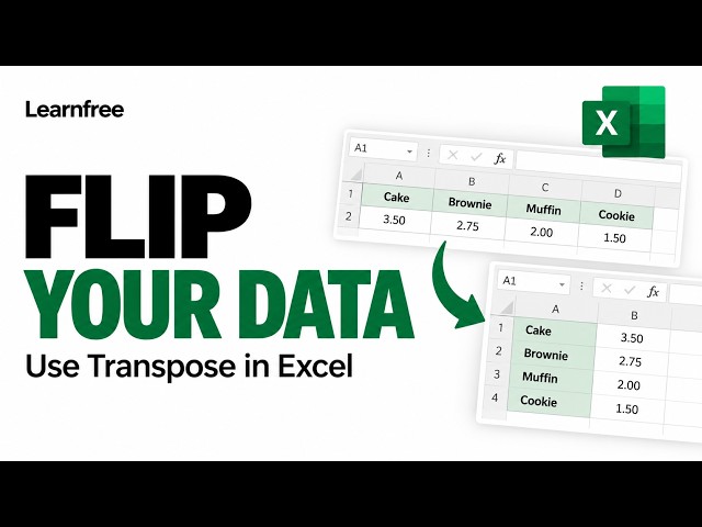 Don’t Retype Your Excel Data! Use Transpose Instead