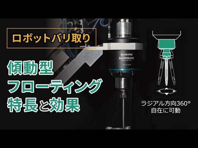 BARRIQUAN（バリカン）BRQ-EL01【ロボットでバリ取りを自動化するスピンドルモータ】